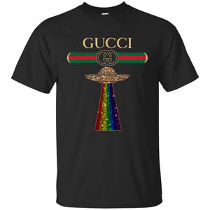 Gucci Ufo Limited Design Replica Black Unisex Tshirt
