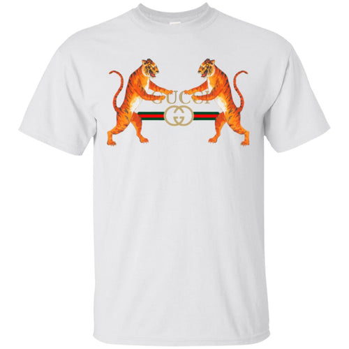 Gucci Couple Tiger New Collection 2018 Replica White Unisex Tshirt