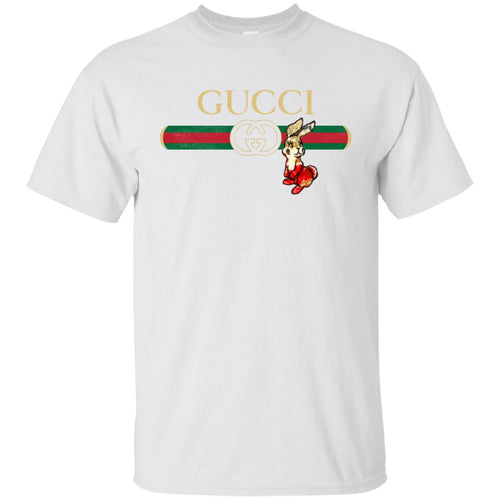 Gucci Rabbit Embroidery Replica White Unisex Tshirt