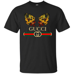 Gucci Lucky Dragon Replica Black Unisex Tshirt