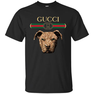 Gucci Love Pitbull Replica Black Unisex Tshirt