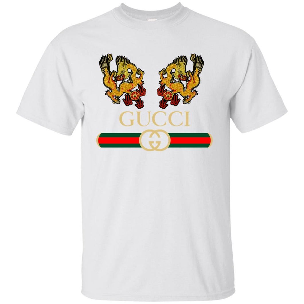 Gucci Lucky Dragon Replica White Unisex Tshirt